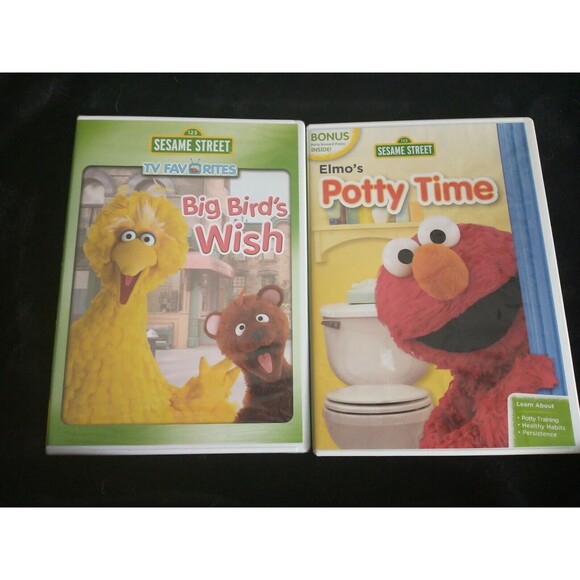 Sesame Street Double Feature DVD - Elmo's Potty Time and Big Bird's Wish - Picture 3 of 4